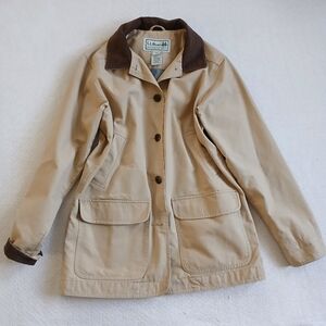 ll bean ♡ adirondack chore barn canvas coat cord medium vintage flannel cabin